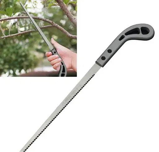 Stainless Steel Small Hand Saw for Gardening (Grey, Pack of 1)