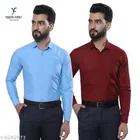 Cotton Blend Solid Shirts for Men, Multicolor 