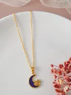 Gold Plated Chain & Pendant for Women & Girls 