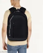 Polyester Backpack for Men & Women, Black