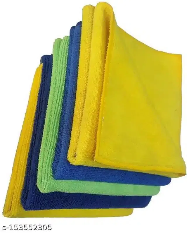Microfiber Bath Towel (Multicolor, 40x40 cm) (Pack of 5)