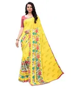 SVB फ्लोरल प्रिंटेड साड़ी फॉर वीमेन 