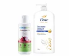 Combo of Mamaearth Onion Herbal Hair Oil (150 ml) & Dove Intense Repair Shampoo (1000 ml) (Set of 2)