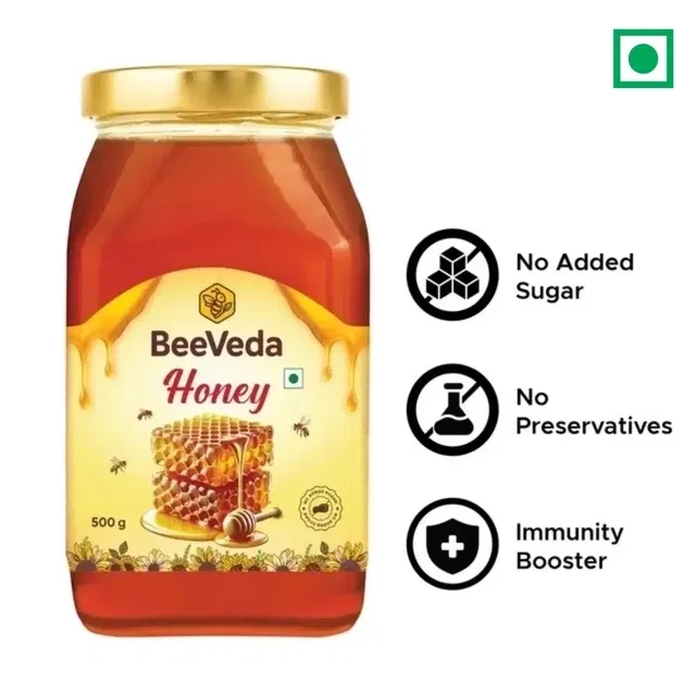 बीवेदा हनी (ग्लास जार) 500g