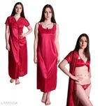 Satin Nightdress Set for Women 