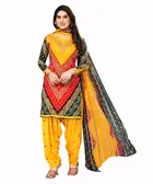 Crepe Unstitched Dress Material for Women 