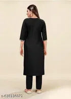 Rayon Slub Kurta Set for Women 