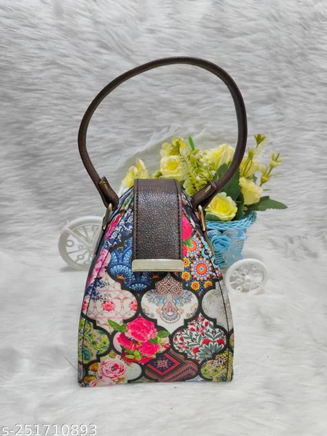 Canvas Handbag for Women (Multicolor)