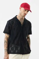 Polyester Half Sleeves Printed Shirt for Men 