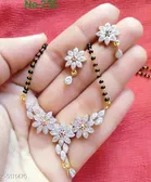 Alloy Mangalsutra with Earrings for Women 