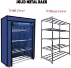 Metal 4 Layer Collapsible Multipurpose Rack (Blue)