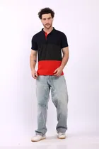 Colorblocked Polo T-Shirt for Men 
