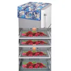 PVC Fridge Top Cover with 4 Pcs Shelf Mat 