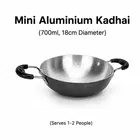 SimpleHome Mini Aluminium Kadhai 700 ml, 18cm