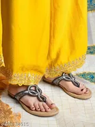Embellished Flat Sandals for Women 