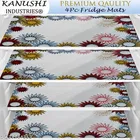 KANUSHI Industries® PVC Washable Fridge Multi Purpose Mats/Fridge Mats Set of 4 / Refrigerator Mats Set