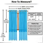 Peacock Designed Digital Printed Door Curtain 7ft Combo 