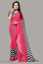 Fancy Georgette Saree for Women, Pack of 2 