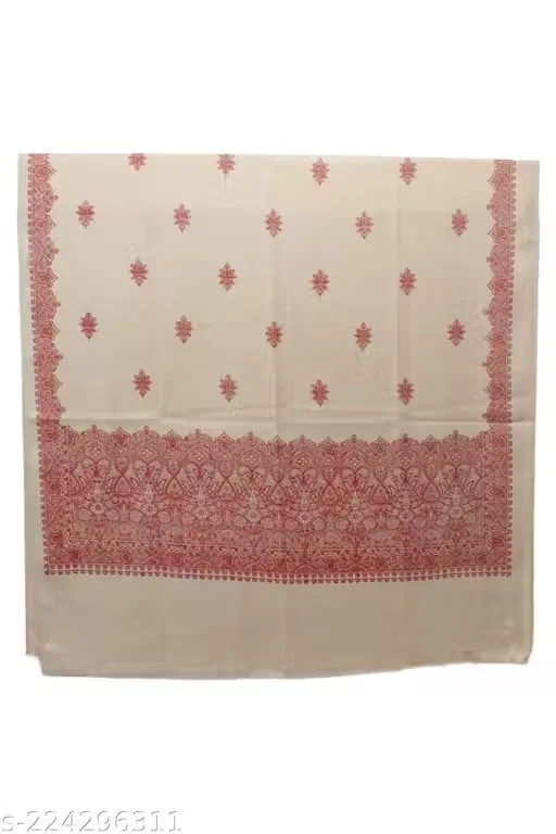 Rayon Printed Shawl For Women (Cream)