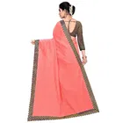 सिद्धिदाता टेक्सटाइल विमेंस ज़ेरी बॉर्डर कॉटन साड़ी विद अन-स्टीट्च्ड ब्लाउज पीस 