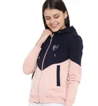 Women's Colorblock Zipper Hoodie 