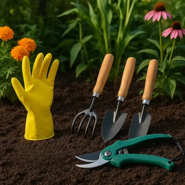 Gardening Tools Set (Multicolor, Set of 5)