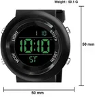 Digital Watch - For Boys & Girls Trending Full Black Round Waterproof Gym Fitness Freak 