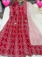 Rayon Embroidered Kurta with Pant & Dupatta for Women 