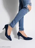 Suede Pointed Toe Pumps for Women 
