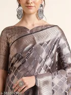 Organza Zari Woven Saree for Women 
