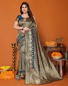Banarasi Silk Zari Woven Saree for Women 