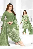 Crepe Floral Punjabi Suits for Women 