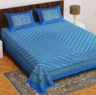 Cotton Rajasthani Jaipuri Double Bedsheet with 2 Pillow Covers 