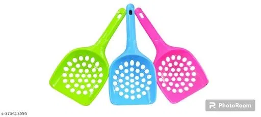 Cat Litter Scooper (Multicolor, Pack of 3)