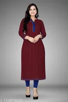 Cotton Silk Solid Kurti for Women 