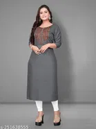 Embroidered Rayon Kurti for Women 