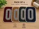 Cotton Doormats Pack of 4 13x20in Assorted