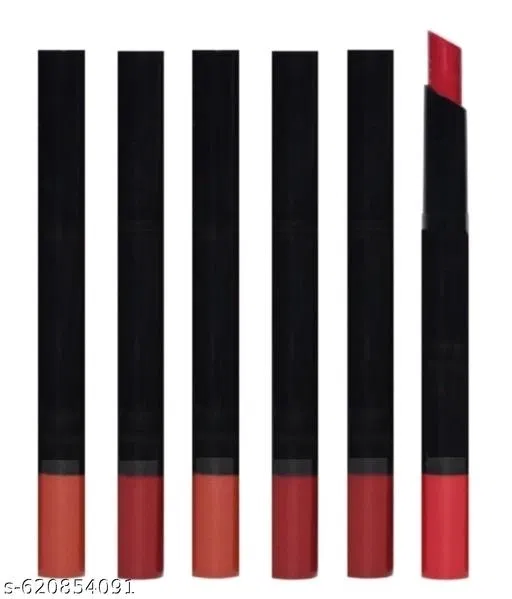 Long-Lasting Lipsticks for Women, Multicolor, Pack of 6
