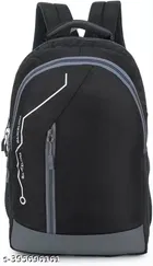 Polyester Backpack for Men & Women, Black