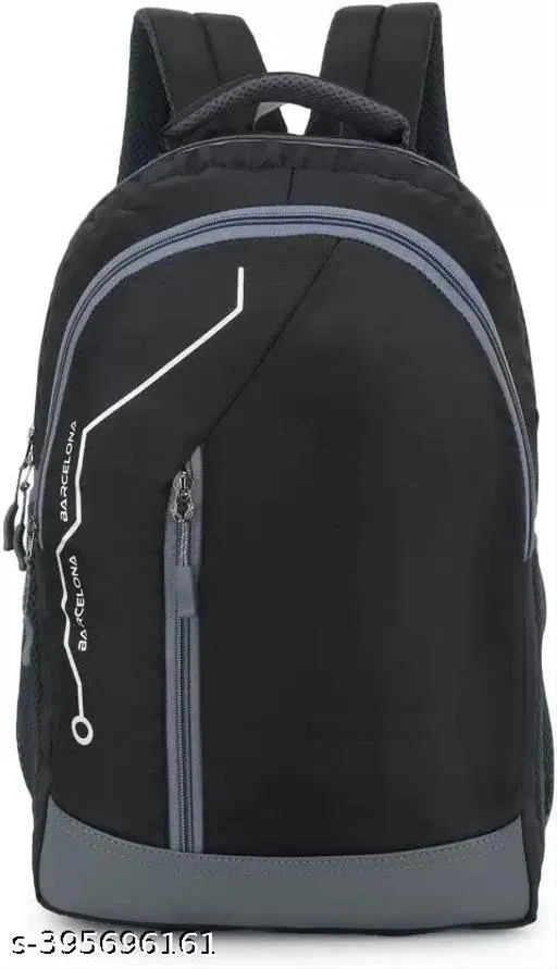 Polyester Backpack for Men & Women, Black