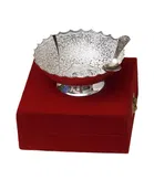 Decorative Bowl silver designer bowl with spoon