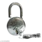 Hi-Tech 8 Lever Padlock with Keys (Silver)