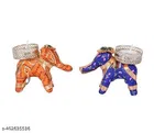 Metal Handcrafted Elephant Shaped Candle Holders 