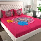 Cotton Double Bedsheet with 2 Pillow Cover 