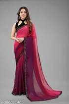 Banarasi Silk Colorblocked Sarees for Women 