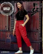 Half Sleeves Top & Bottom Set for Women 