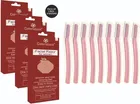 Plastic Face Razor for Women (Multicolor, Pack of 9)