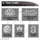 52 Pcs 3rd Birthday Decoration kit, Multicolour, Set of 1