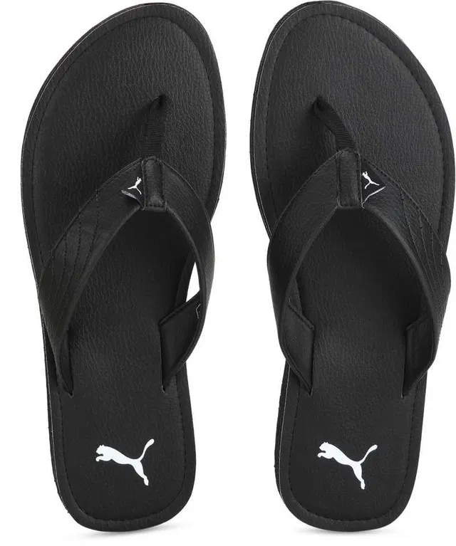 Flip-Flops for Men (Black, 10)