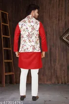 Cotton Button Kurta Set for Men 